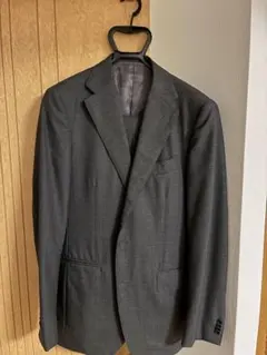 値下げ→15,000円ビームスF メンズスーツ48　ジャケット&パンツ BEAMS F（ビームスF）V.B.CANONICO ブラック スーツ（スーツ・ネクタイ