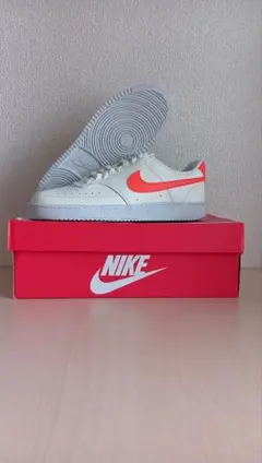 【新品】ナイキ コートビジョン ホワイト✕オレンジ 27.5cm