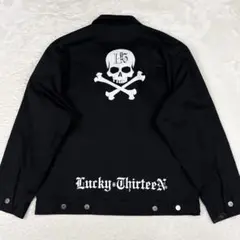 LUCKY13 ワークジャケット ドリズラージャケット スカル 黒 L