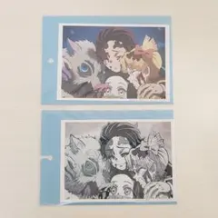 新品◆ 鬼滅の刃 場面写ブロマイド 遊郭 炭治郎 禰豆子 善逸 伊之助 シクレ