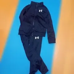 ジャージ上下 　キッズ　130 　秋冬用　黒