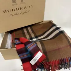 新品未使用 BURBERRY バーバリーノバチェック マフラー カシミヤ100%のサムネイル