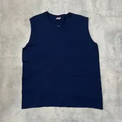 NIKE ナイキ 90s ノースリーブ Tシャツ ネイビーのサムネイル