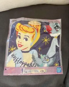ディズニープリンセス一番くじ F賞 シンデレラ ハンドタオル ハンカチミニタオル