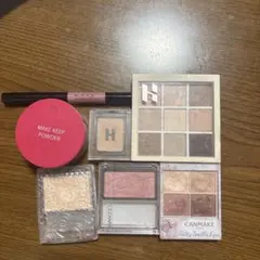 コスメ7点セット 人気 アイシャドウ チーク ハイライト ピンクライナー