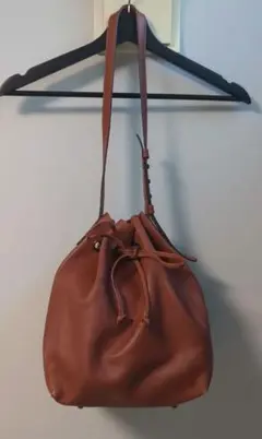 タスティング　レザー巾着ショルダーバッグ