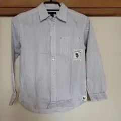 【トミーヒルフィガー】 キッズ長袖シャツ M (8-10) ストライプ