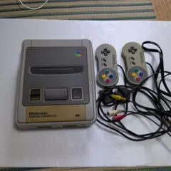 スーパーファミコン 本体 コントローラー2個付き アダプタ無し 動作未確認