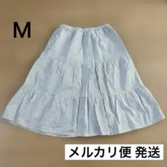 SABUROKU ストライプ柄 フレアスカート Mサイズ 匿名配送のサムネイル