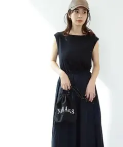 【Demi-Luxe BEAMS】新品未使用 36 ドロストコンビ ワンピースのサムネイル