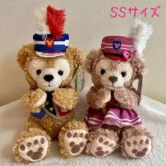 【美品タグ付】ダッフィー & シェリーメイ ハッピーマーチングファン ぬいぐるみ