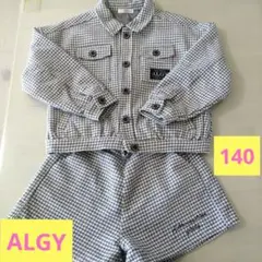 ALGY 千鳥格子柄 ジャケット・ショートパンツセット　セットアップ