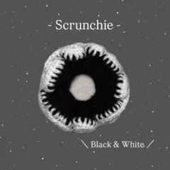 韓国風シュシュ シュシュ ヘアアクセサリー かぎ編み ハンドメイド 編み物 毛糸