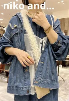 【niko and...】美品♡ 2WAYレイヤードチュールキャミソール