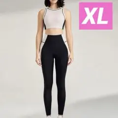 ヨガウェア ブラック XL タンクトップ ブラトップ レギンス セットアップ