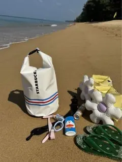 スタバ　海　海外限定　レア　新品未使用　撥水加工コーティング　カバン