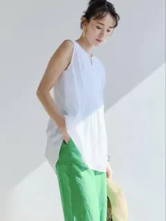 greenlabelrelaxing CFCバイヤス ステッチ ブラウス