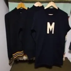 40s　USMA USNAVY　ウールジャケット　ゴブニット　ロンT　セット販売