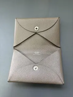✨Sランク✨ HERMES カードケース カルヴィ ヴォー・エプソン 茶色