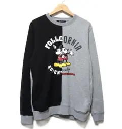 ナノユニバース 別注ディズニーコラボスウェット M ミッキー リメイク