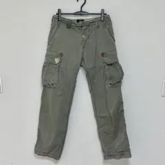 ALPHA INDUSTRIES カーゴパンツ オリーブ メンズのサムネイル