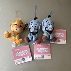 ディズニー ぬいぐるみ 3体セット シンバ 1体ジーニー　　2体　むにゃすや