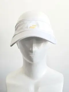 新品ホワイト サンバイザーランニングゴルフテニス