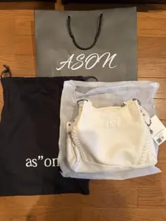 as''on ショルダーバッグ ホワイト