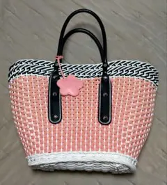 PringleカゴトートバッグPRINGLEOFSCOTLANDピンクのサムネイル