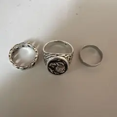 アメカジ　リング　3点セット　ヴィンテージ風