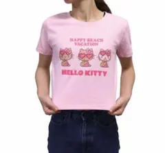 ハローキティ　日焼けキティ　沖縄　半袖　Tシャツのサムネイル