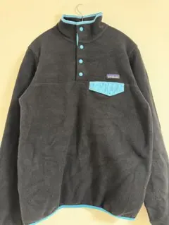 Patagonia パタゴニアシンチラ・スナップT・プルオーバー」黒 青