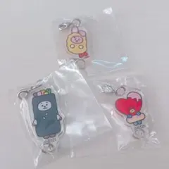 BT21 つながるアクリルチャーム3個セット