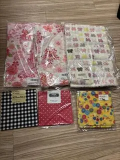 生地 5枚セット 花柄・ドット・チェック