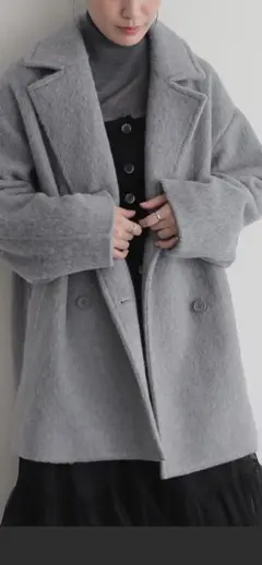 for/c. シャギーハーフコート（サブティナブル） ピーコート