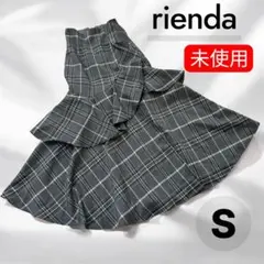 rienda フリルスリットハイウエストスコートショートパンツ マルチ Sサイズ