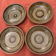 陶器製丸型ボウル4個セット
