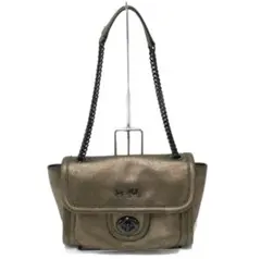 COACH コーチショルダーバッグ パーティバッグ　ゴールド