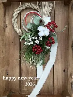2wayしめ縄飾り☆しめ縄リース☆お正月飾り①