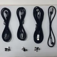マグネットUSB-Cケーブル 4本 7ピン 三種類端子3セット急速充電データ通信