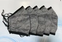 グレーの立体型マスク 5枚セット