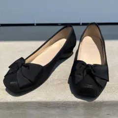 アンリーフ unReef リボン付き フラットシューズ