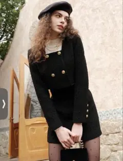 SHEIN セットアップ　ショートオーバーコート