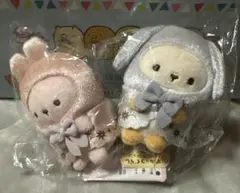 みならいこうさぎ（ピンク＆みずいろ）てのりぬいぐるみ　うさぎのふしぎなおまじない
