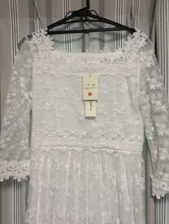 結婚式　二次会　花嫁　白ワンピース　ウエディング