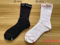 Supreme Hanes ソックス靴下 2足セット ホワイト ブラック