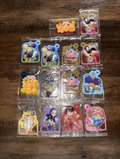 ONEPIECE ワンピース キーホルダー穴付きプラカード 新品　14枚セット