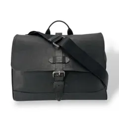 コーチ　2way ハドソン　ビジネスバッグ　ショルダーバッグ　A4可　レザー　黒