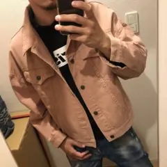 #Re:room ビッグドロップショルダー ジャケット　ピンク系　Sのサムネイル