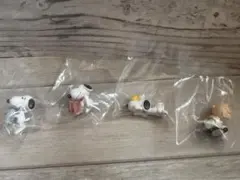 スヌーピー フチ子　4点セット　ファーロン　ウサギ　チャーリーブラウン